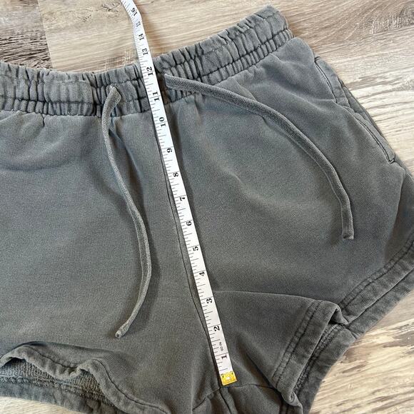 Talentless Charcoal Gray Sweat Shorts Size S Elastic Waist Lounge Minimal - Picture 6 of 7